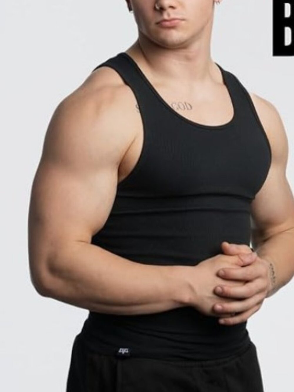 EKK VISION Beater Ribbed Men's Tank Top sz M Black NEW